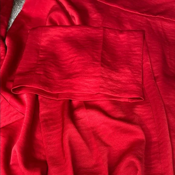 Express Red Satin Tie waist pants - Picture 7 of 7